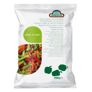 Poivrons rouge/vert lanières 2,5kg