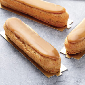 Eclairs pâtissiers fondants au café emballées par 10