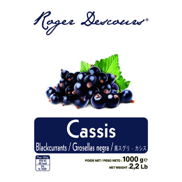 Cassis égrappé 1kg surgelé