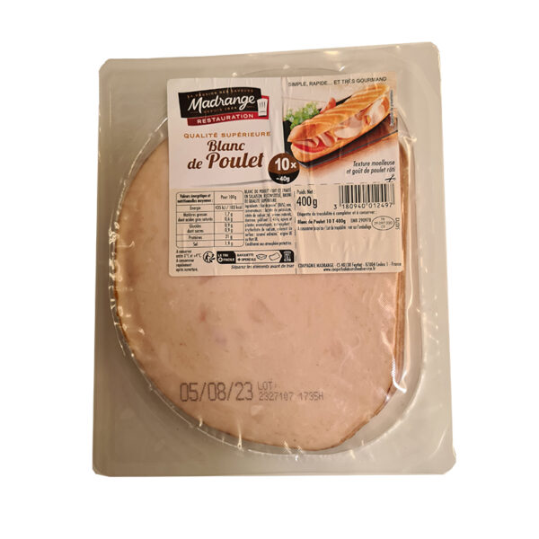 Poulet blanc tranche DD 40g